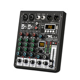 Maxbell Audio Mixer Portable USB DJ Controller Sound Mixer for Live Recording Studio