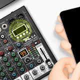 Maxbell Audio Mixer Portable USB DJ Controller Sound Mixer for Live Recording Studio