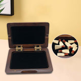 Maxbell Wood Reeds Box Sturdy Portable Suona Reeds Case for Household Outdoor Concert brown