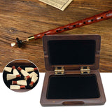 Maxbell Wood Reeds Box Sturdy Portable Suona Reeds Case for Household Outdoor Concert brown