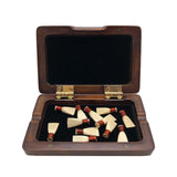 Maxbell Wood Reeds Box Sturdy Portable Suona Reeds Case for Household Outdoor Concert brown