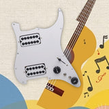 Maxbell Guitar Pickguard Professional Practical Switch Control Scratchplate Accessory white