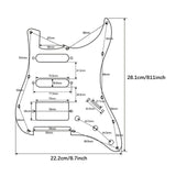 Maxbell Guitar Pickguard Professional Practical Switch Control Scratchplate Accessory red