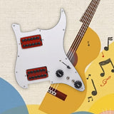 Maxbell Guitar Pickguard Professional Practical Switch Control Scratchplate Accessory red