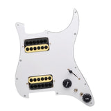 Maxbell Guitar Pickguard Professional Practical Switch Control Scratchplate Accessory black yellow