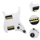 Maxbell Guitar Pickguard Professional Practical Switch Control Scratchplate Accessory black yellow