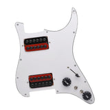 Maxbell Guitar Pickguard Professional Practical Switch Control Scratchplate Accessory red black