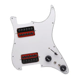 Maxbell Guitar Pickguard Professional Practical Switch Control Scratchplate Accessory red black