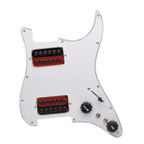 Maxbell Guitar Pickguard Professional Practical Switch Control Scratchplate Accessory red black