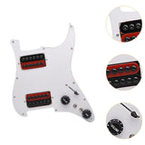 Maxbell Guitar Pickguard Professional Practical Switch Control Scratchplate Accessory red black