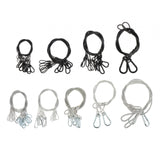 Maxbell Stage Light Cables Security Rope for Party Light for Moving Head Light Event Black 24.8in 10pc