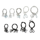 Maxbell Stage Light Cables Security Rope for Party Light for Moving Head Light Event Black 24.8in 10pc