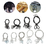 Maxbell Stage Light Cables Security Rope for Party Light for Moving Head Light Event Black 24.8in 10pc
