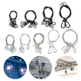 Maxbell Stage Light Cables Security Rope for Party Light for Moving Head Light Event Black 24.8in 10pc