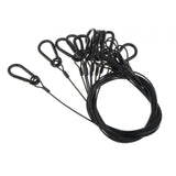 Maxbell Stage Light Cables Security Rope for Party Light for Moving Head Light Event Black 24.8in 10pc