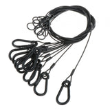 Maxbell Stage Light Cables Security Rope for Party Light for Moving Head Light Event Black 24.8in 10pc