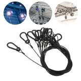 Maxbell Stage Light Cables Security Rope for Party Light for Moving Head Light Event Black 24.8in 10pc