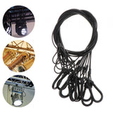 Maxbell Stage Light Cables Security Rope for Party Light for Moving Head Light Event Black 24.8in 10pc