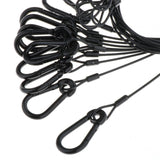 Maxbell Stage Light Cables Security Rope for Party Light for Moving Head Light Event Black 24.8in 10pc