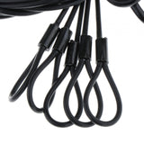 Maxbell Stage Light Cables Security Rope for Party Light for Moving Head Light Event Black 29in 5pc