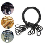 Maxbell Stage Light Cables Security Rope for Party Light for Moving Head Light Event Black 29in 5pc