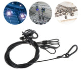 Maxbell Stage Light Cables Security Rope for Party Light for Moving Head Light Event Black 29in 5pc