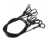 Maxbell Stage Light Cables Security Rope for Party Light for Moving Head Light Event Black 33in 5pc