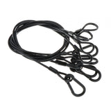 Maxbell Stage Light Cables Security Rope for Party Light for Moving Head Light Event Black 33in 5pc