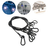 Maxbell Stage Light Cables Security Rope for Party Light for Moving Head Light Event Black 33in 5pc