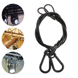 Maxbell Stage Light Cables Security Rope for Party Light for Moving Head Light Event Black 34.7in 2pc