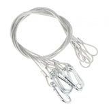 Maxbell Stage Light Cables Security Rope for Party Light for Moving Head Light Event Silver 29in 5pc