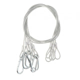 Maxbell Stage Light Cables Security Rope for Party Light for Moving Head Light Event Silver 29in 5pc