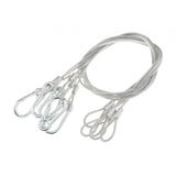 Maxbell Stage Light Cables Security Rope for Party Light for Moving Head Light Event Silver 29in 5pc