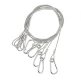 Maxbell Stage Light Cables Security Rope for Party Light for Moving Head Light Event Silver 29in 5pc