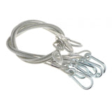 Maxbell Stage Light Cables Security Rope for Party Light for Moving Head Light Event Silver 33in 5pc