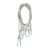 Maxbell Stage Light Cables Security Rope for Party Light for Moving Head Light Event Silver 33in 5pc