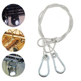 Maxbell Stage Light Cables Security Rope for Party Light for Moving Head Light Event 34.7in 5mm 2pc