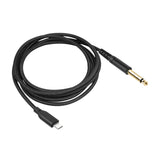 Maxbell Audio Cable 6.35mm 1/4in Sturdy Instrument Cable for Speaker Equalizer Mixer 200cm