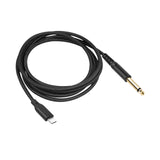 Maxbell Audio Cable 6.35mm 1/4in Sturdy Instrument Cable for Speaker Equalizer Mixer 200cm