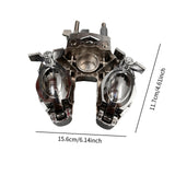 Maxbell Tom Double Ball Clamp Stainless Steel for Toms Cowbell Universal Multi Clamp