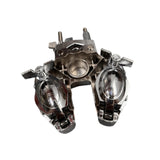 Maxbell Tom Double Ball Clamp Stainless Steel for Toms Cowbell Universal Multi Clamp