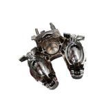 Maxbell Tom Double Ball Clamp Stainless Steel for Toms Cowbell Universal Multi Clamp
