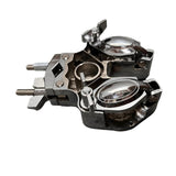 Maxbell Tom Double Ball Clamp Stainless Steel for Toms Cowbell Universal Multi Clamp