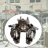 Maxbell Tom Double Ball Clamp Stainless Steel for Toms Cowbell Universal Multi Clamp