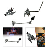 Maxbell Drum Cymbal Extension Clamp Metal Professional Drum Parts Drum Cymbal Holder Clamp