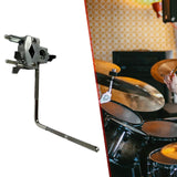 Maxbell Drum Cymbal Extension Clamp Metal Professional Drum Parts Drum Cymbal Holder L Rod