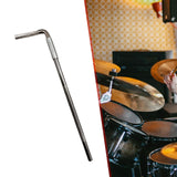 Maxbell Percussion Mount Rod Cowbell Mount L Rod Attachment for Drum Set Accessories