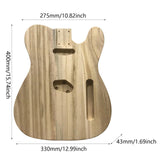 Maxbell Guitar Barrel Unfinished Handcrafted Guitar Body for DIY Playing Accessories