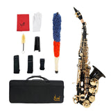 Maxbell B Flat High Alto Sax Saxophone Brass for Concert Music Room Family Gathering