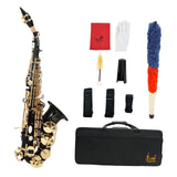 Maxbell B Flat High Alto Sax Saxophone Brass for Concert Music Room Family Gathering